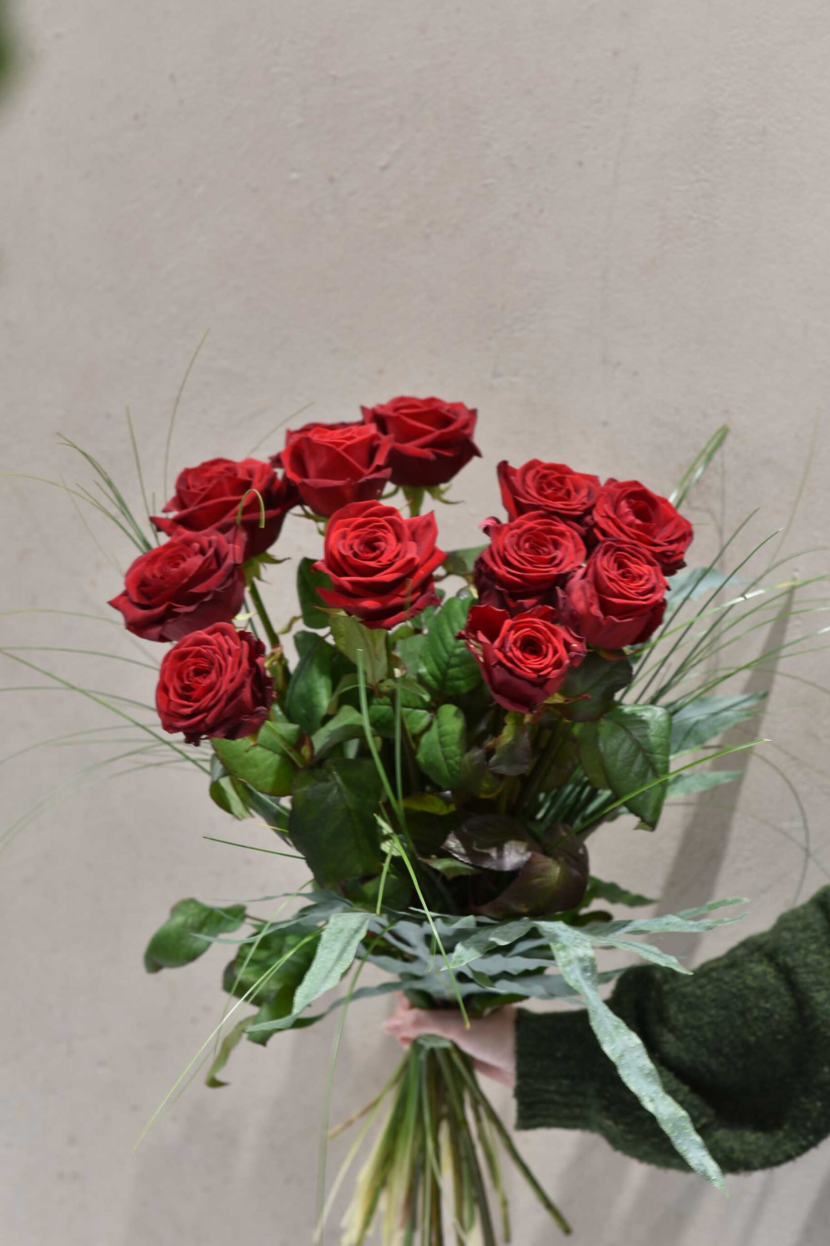 Le bouquet de grandes Roses rouge