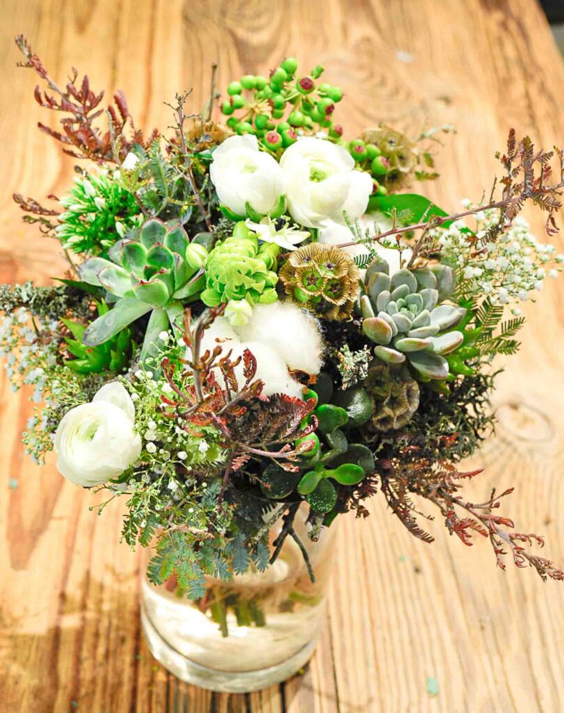 Bouquet de la forêt pendant l'hivers